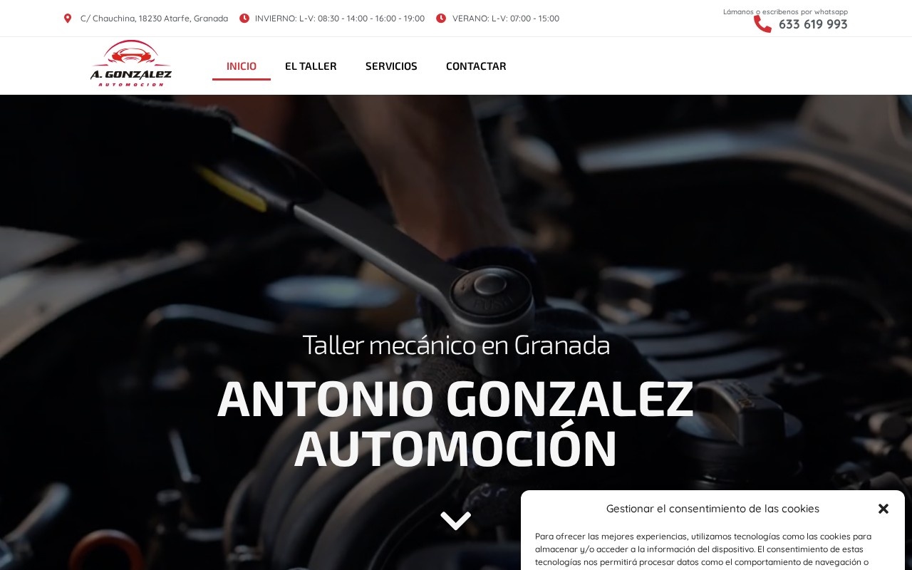 Web de Antonio González Automoción