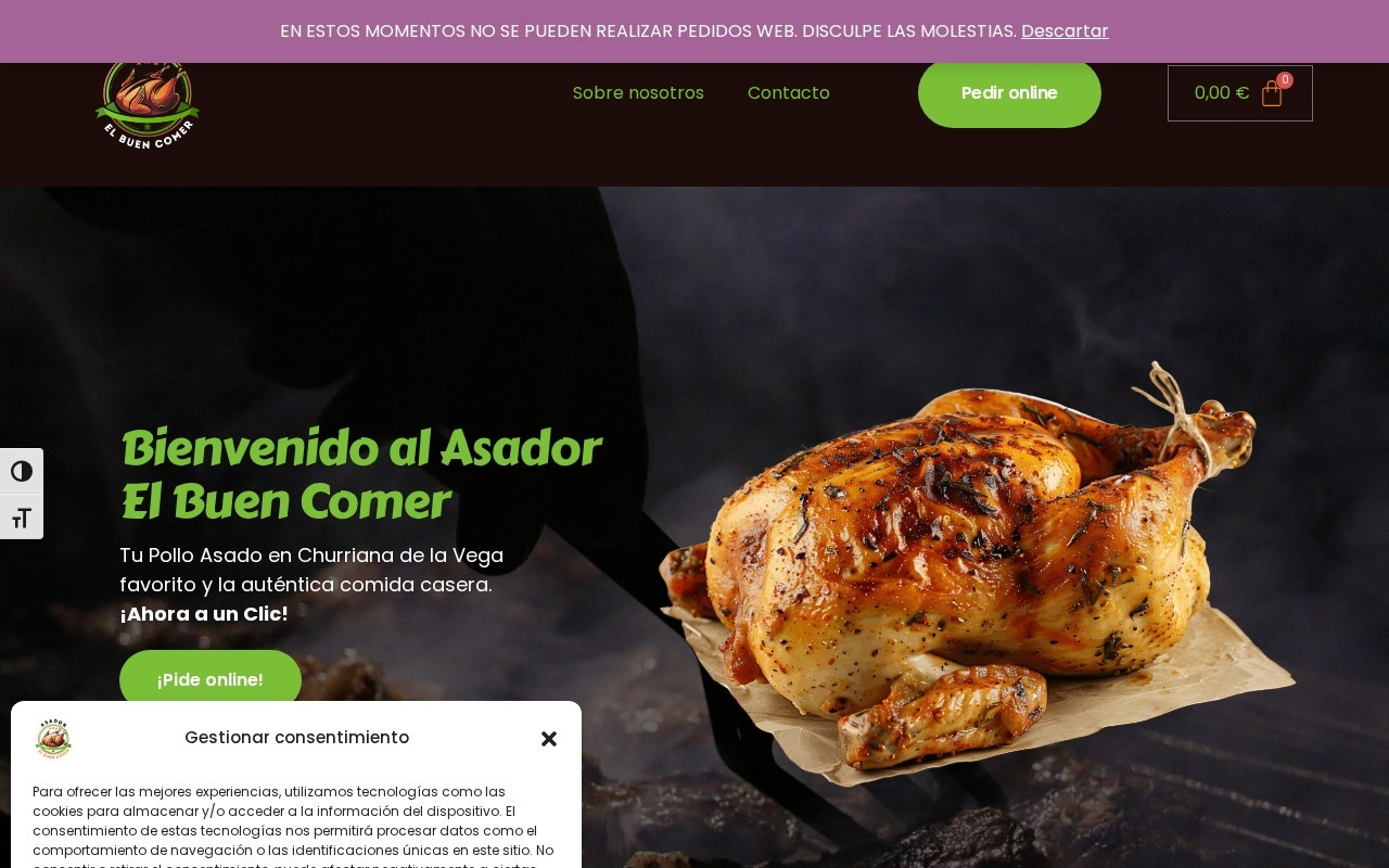 Web de Asador El Buen Comer