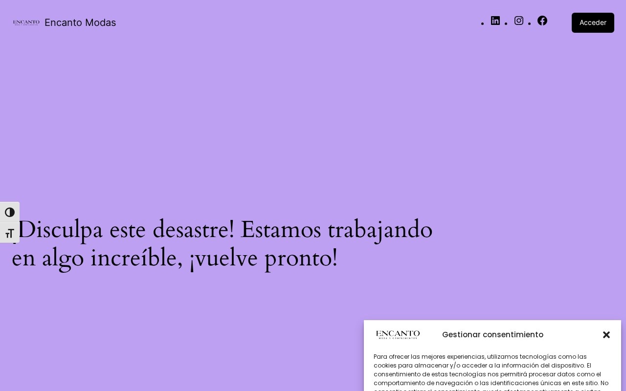 Web de Encanto Modas