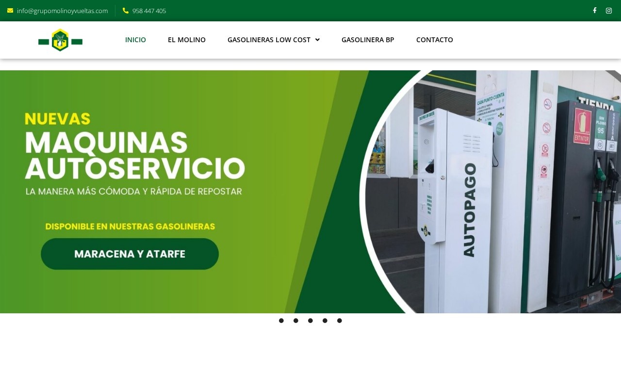 Web de Gasolineras El Molino