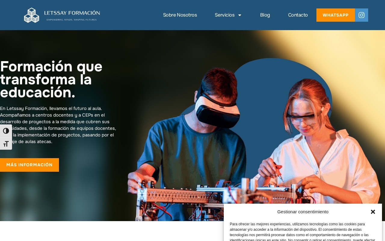 Web de Letssay Formación