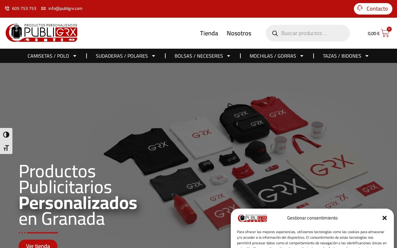 Web de PubliGRX - Trazalia