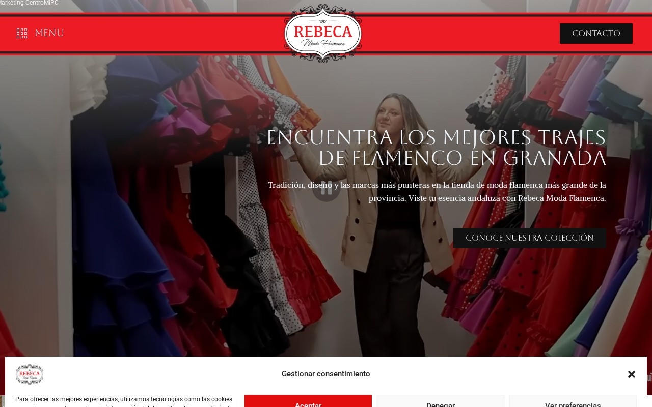 Web de Rebeca Moda Flamenca
