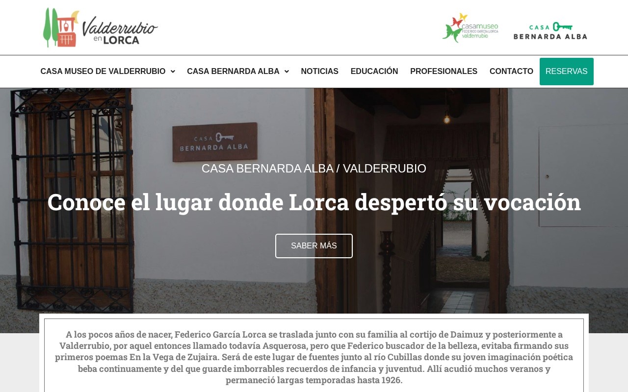 Web de Valderrubio en Lorca